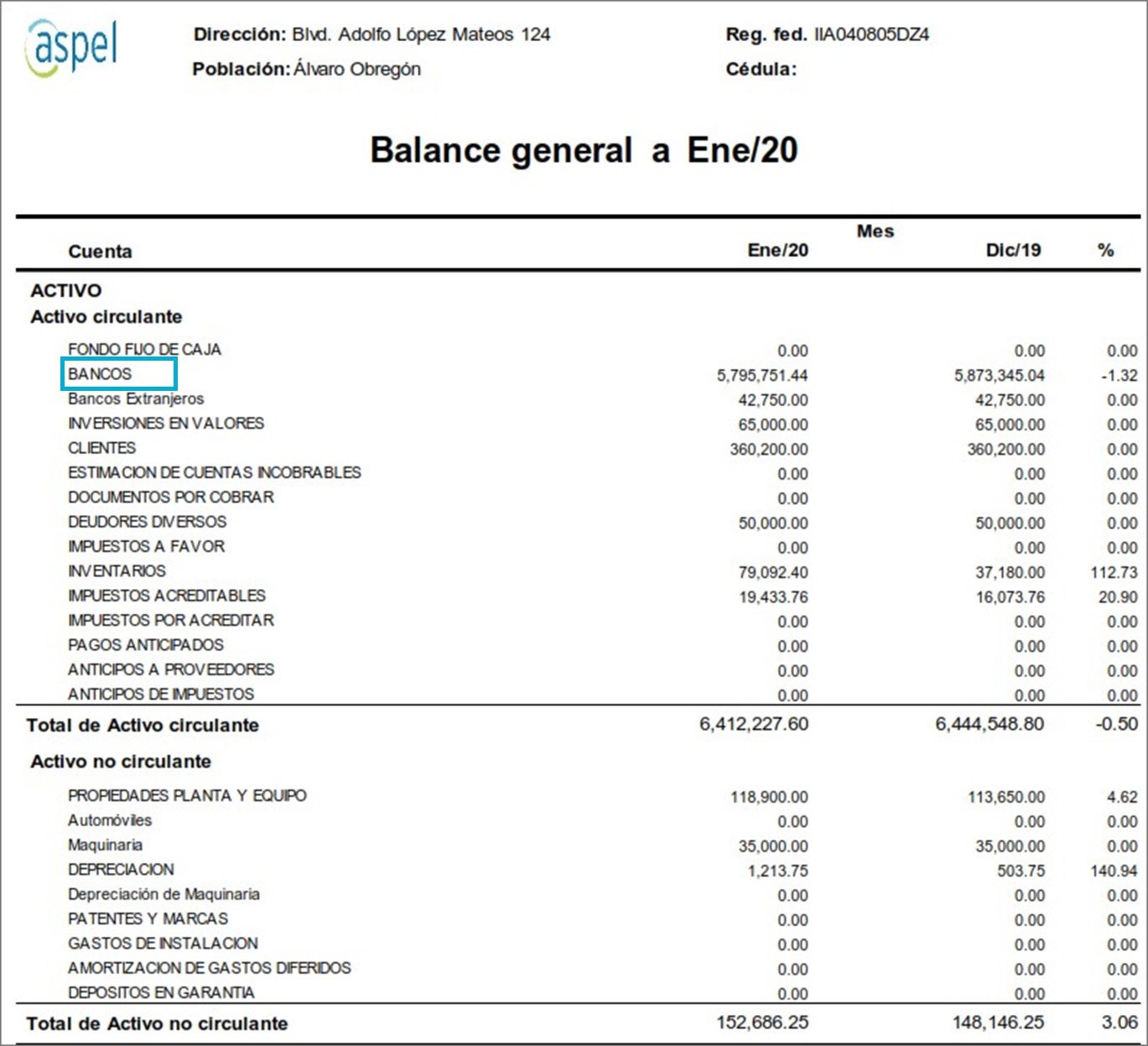 Estados Financieros En Aspel COI